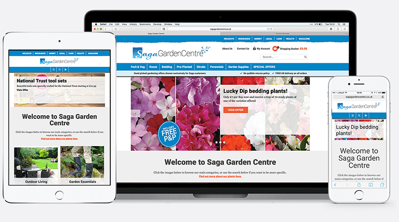 NopCommerce theme development for Saga Garden Center