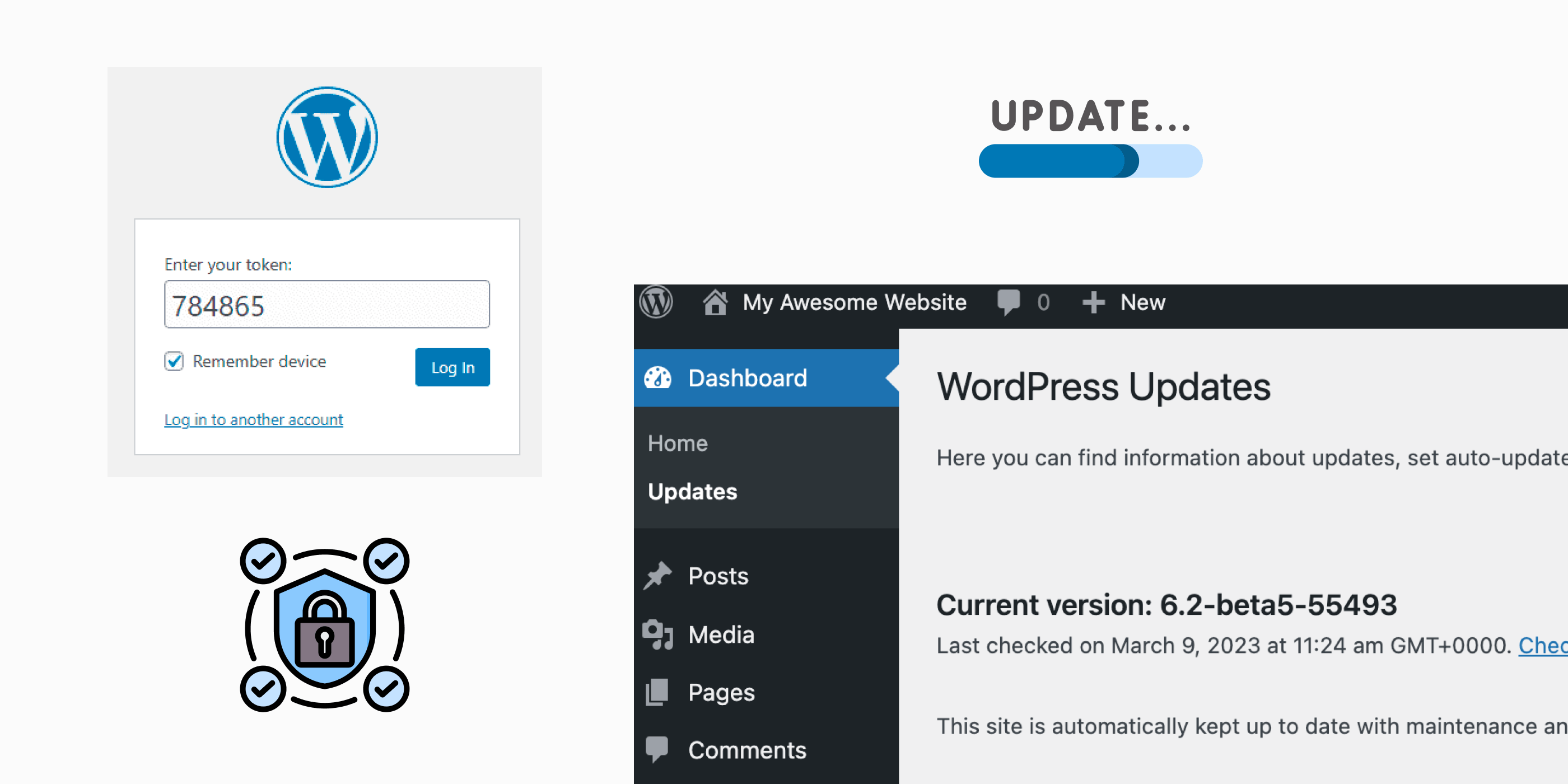 Wordpress Regular Updates and Security Measures